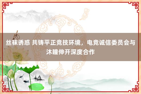 丝袜诱惑 共铸平正竞技环境，电竞诚信委员会与沐瞳伸开深度合作