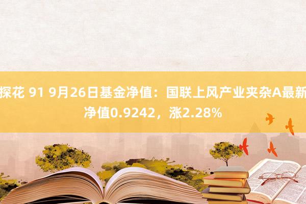 探花 91 9月26日基金净值：国联上风产业夹杂A最新净值0.9242，涨2.28%