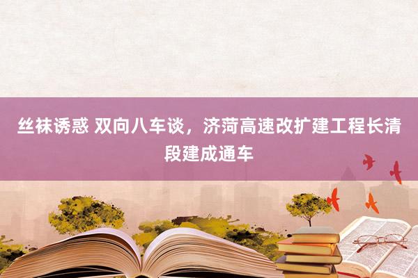 丝袜诱惑 双向八车谈，济菏高速改扩建工程长清段建成通车