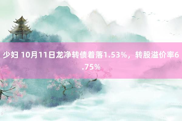 少妇 10月11日龙净转债着落1.53%，转股溢价率6.75%