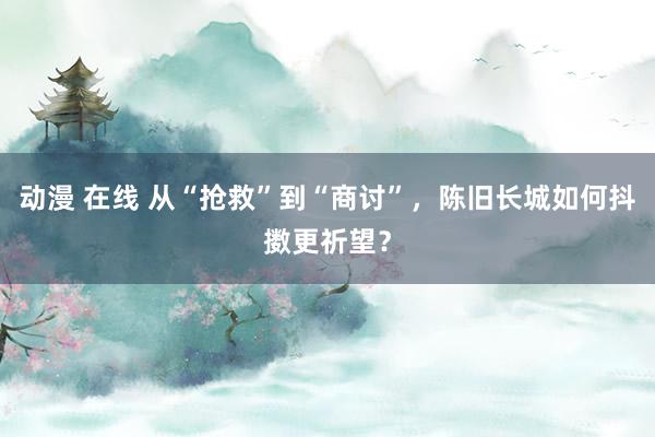 动漫 在线 从“抢救”到“商讨”，陈旧长城如何抖擞更祈望？