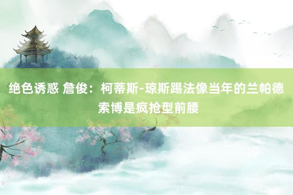 绝色诱惑 詹俊：柯蒂斯-琼斯踢法像当年的兰帕德 索博是疯抢型前腰