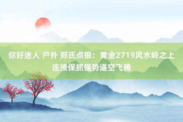 你好迷人 户外 郑氏点银：黄金2719风水岭之上连接保抓强势逼空飞腾