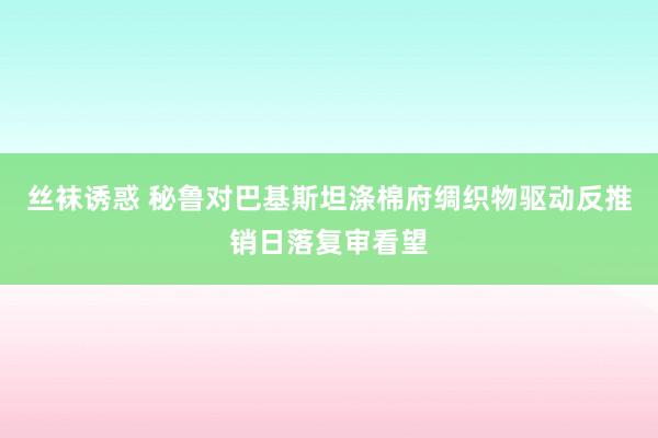 丝袜诱惑 秘鲁对巴基斯坦涤棉府绸织物驱动反推销日落复审看望