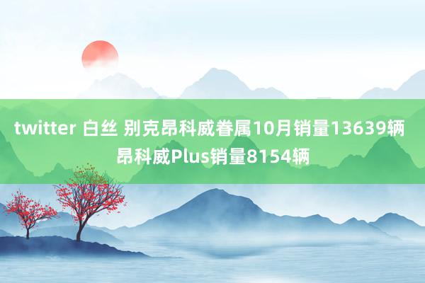 twitter 白丝 别克昂科威眷属10月销量13639辆 昂科威Plus销量8154辆