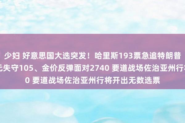 少妇 好意思国大选突发！哈里斯193票急追特朗普216票 好意思元失守105、金价反弹面对2740 要道战场佐治亚州行将开出无数选票