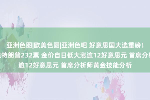 亚洲色图|欧美色图|亚洲色吧 好意思国大选重磅！哈里斯212票紧追特朗普232票 金价自日低大涨逾12好意思元 首席分析师黄金技能分析