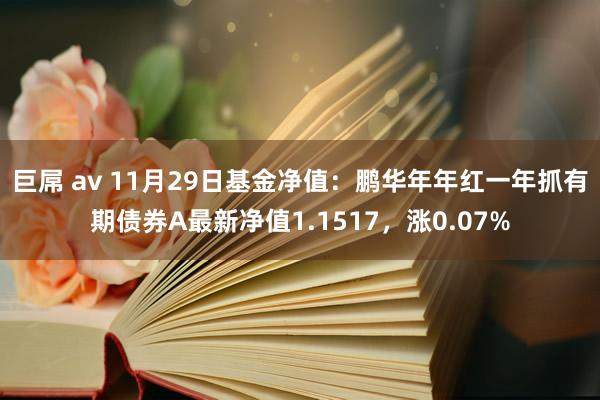 巨屌 av 11月29日基金净值：鹏华年年红一年抓有期债券A最新净值1.1517，涨0.07%