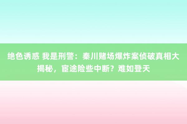 绝色诱惑 我是刑警：秦川赌场爆炸案侦破真相大揭秘，宦途险些中断？难如登天