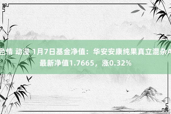 色情 动漫 1月7日基金净值：华安安康纯果真立混杂A最新净值1.7665，涨0.32%